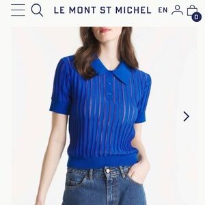 NWOT Le Mont St. Michel in CORAL